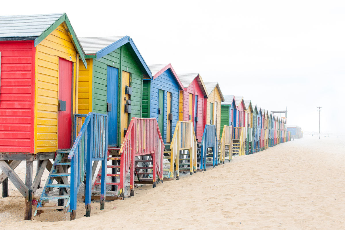 The muizenberg beach huts